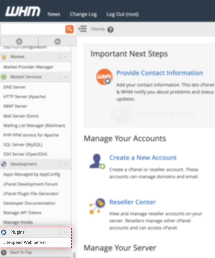 cpanel-what is litespeed whm plugin