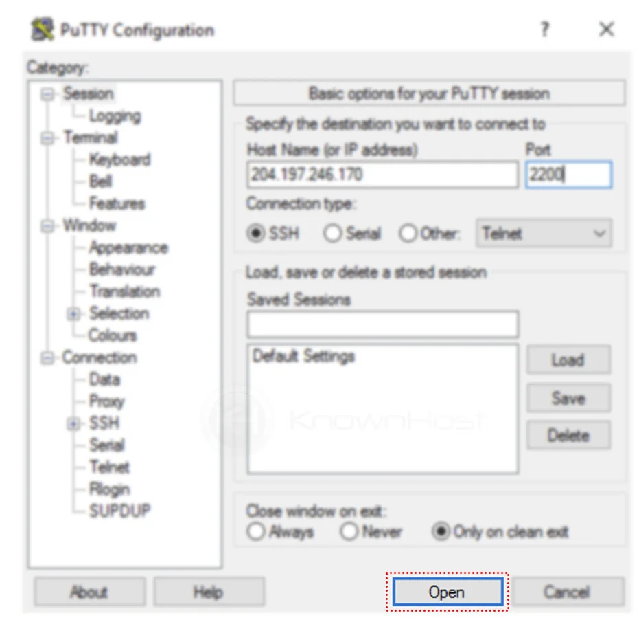how to connect to ssh in windows