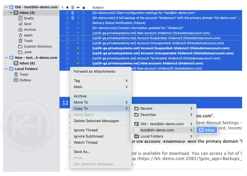 right-click-select-emails-click-on-copy-new-email-account
