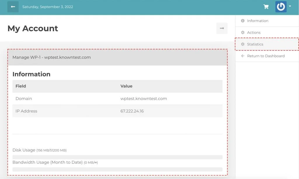 stats of the mwp service
